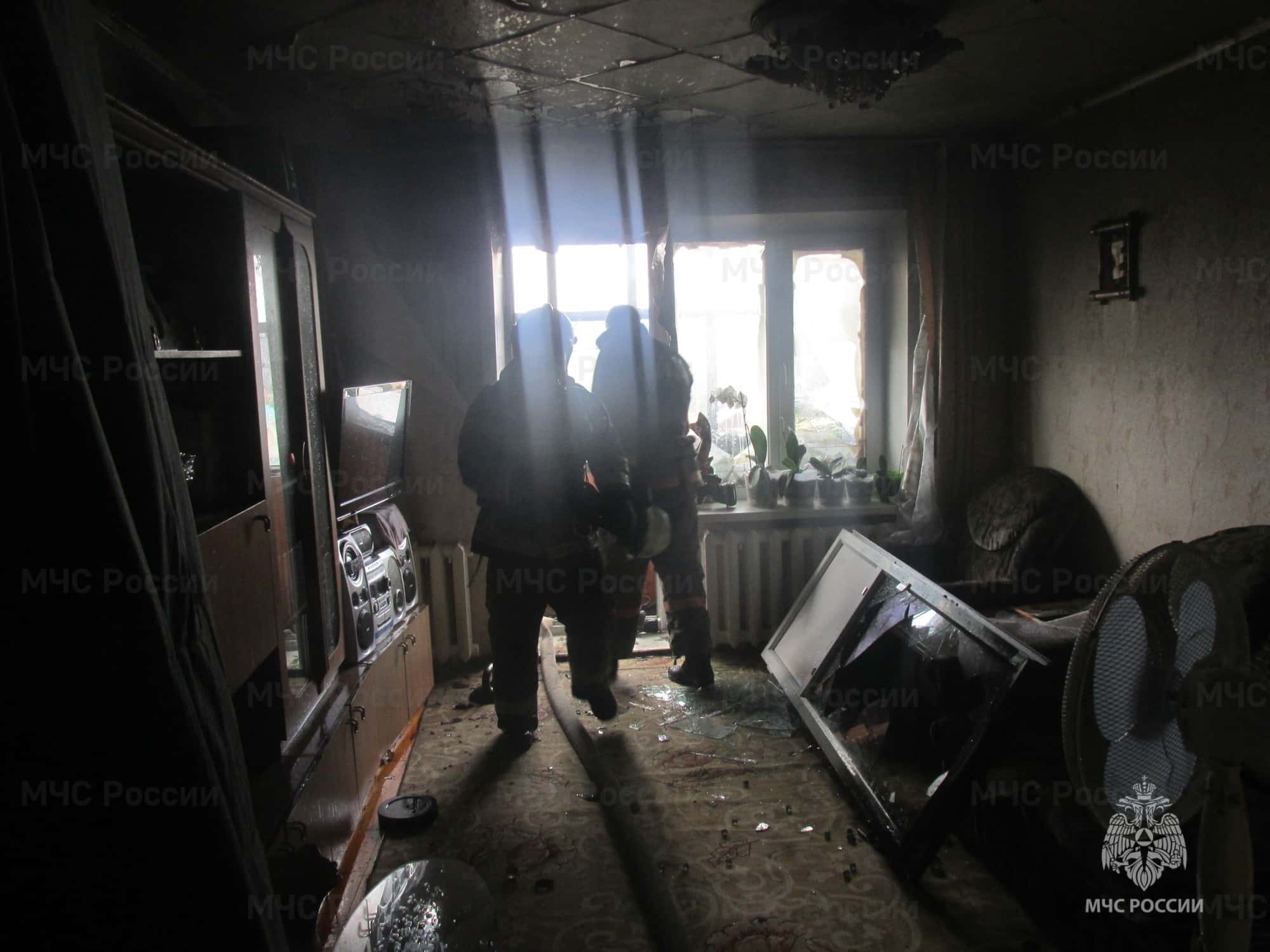 В Первоуральске на Гагарина сгорела квартира 