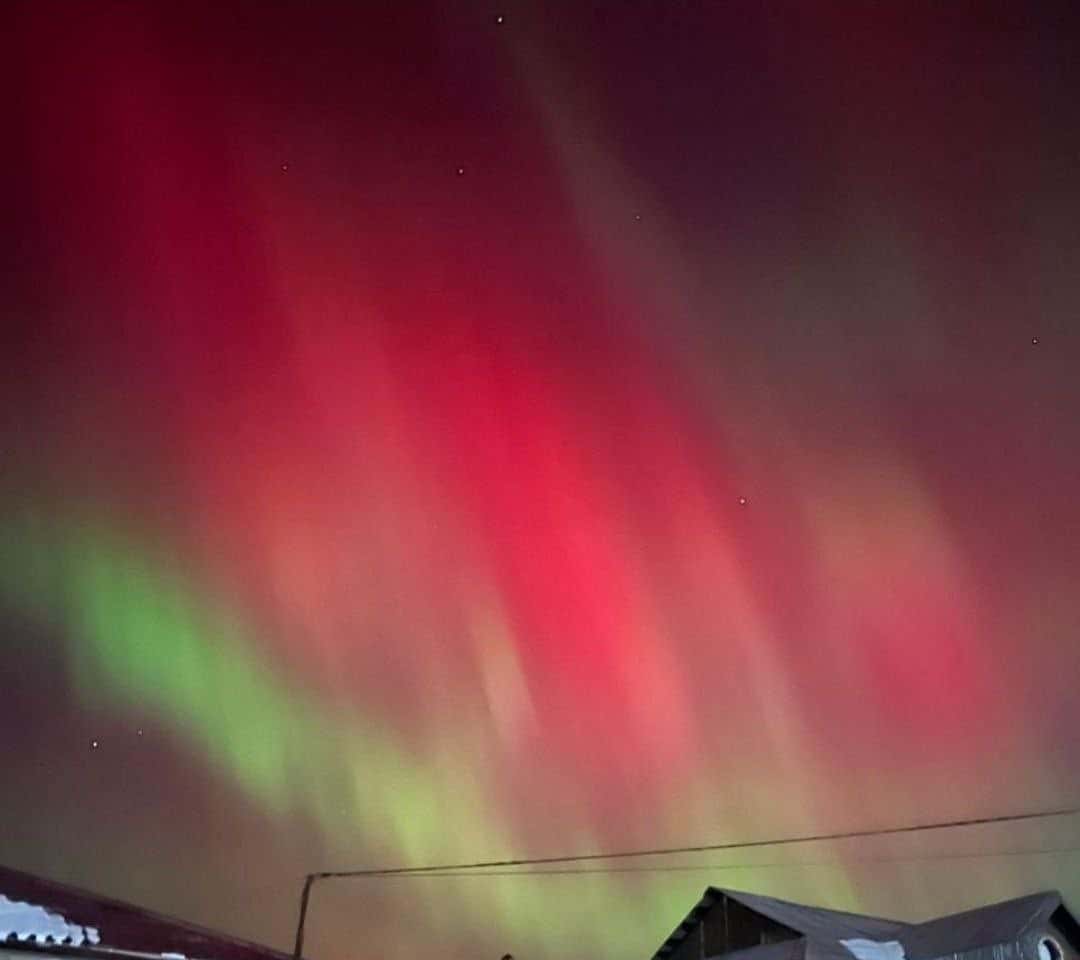 Жители Первоуральска увидели северное сияние