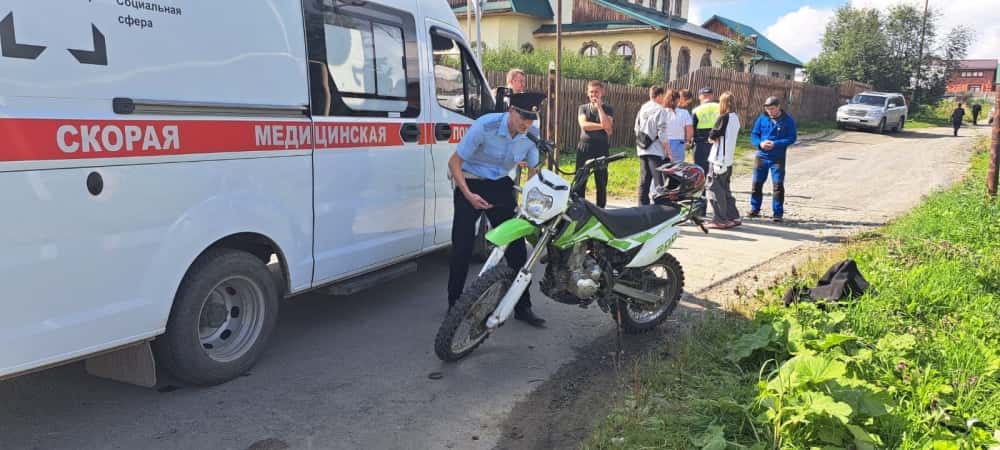 В Первоуральске произошло ДТП с участием 14-летнего водителя мотоцикла