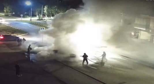 В Первоуральске сгорел автомобиль