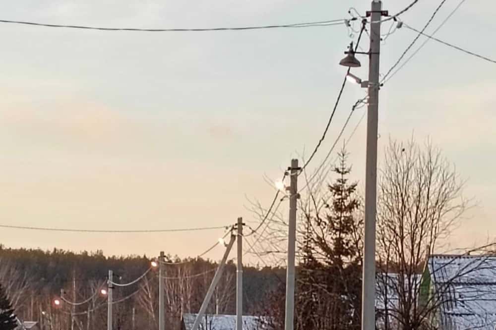 В деревне под Первоуральском установили 50 новых светильников