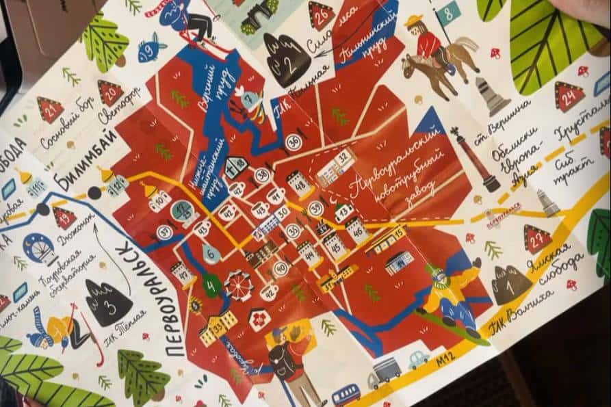 У Первоуральска появилась первая туристическая карта