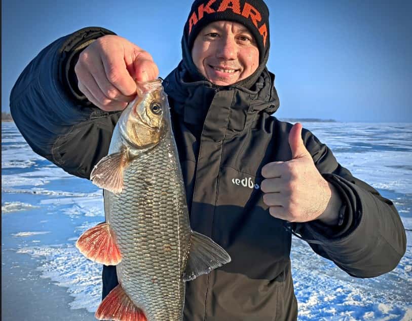 «Язь! Здоровенный!»: на Урале рыбак поймал около 8 килограмм язей и окуней