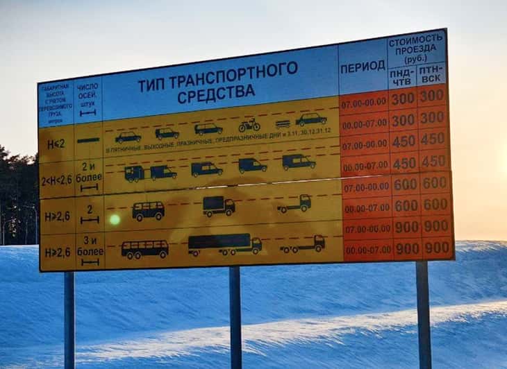 Стало известно, сколько будут стоить поездки по трассе M-12 в Свердловской области