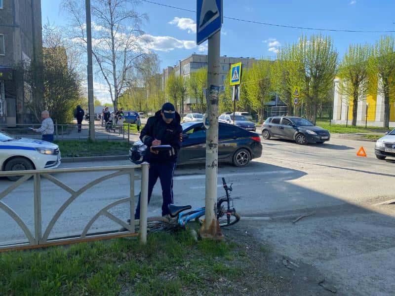 В Первоуральске водитель сбил малолетнего велосипедиста на пешеходном переходе
