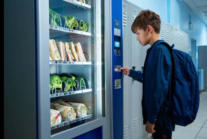 В школах России предложили установить вендинговые автоматы с полезными продуктами