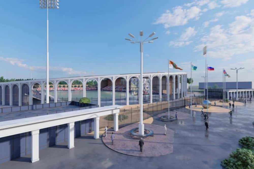 В Первоуральске начали завозить грунт на территорию будущей ледовой современной арены