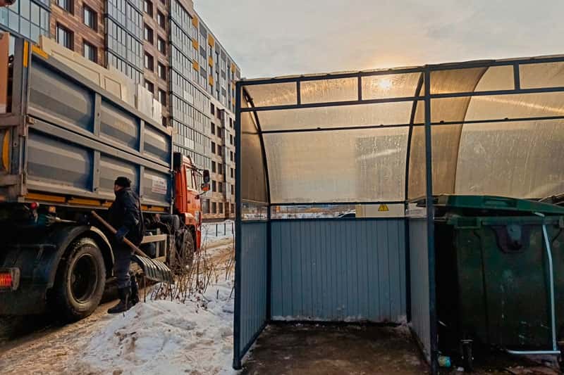 Снегопады сорвали график вывоза мусора в частном секторе Первоуральска