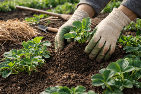 1 простое окучивание в апреле — и клубника растёт, как грибы после дождя: мой главный весенний приём