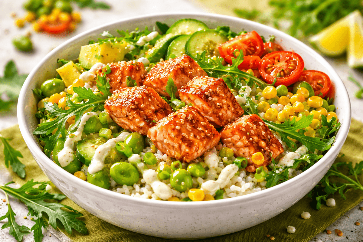 2 минуты на подготовку: я варю рис и рыбу одновременно — и через полчаса на столе сытный хит