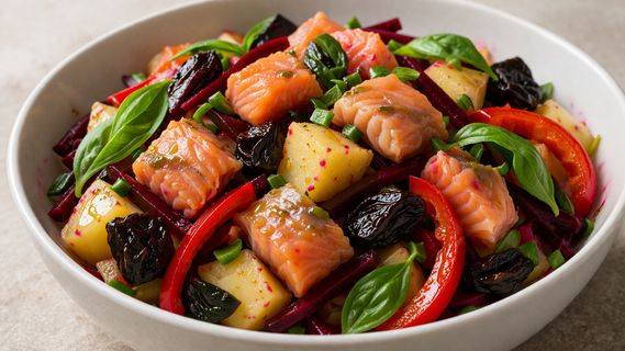 Салат «Красотка» с красной рыбой: просто, полезно и невероятно вкусно — готовлю из доступных продуктов