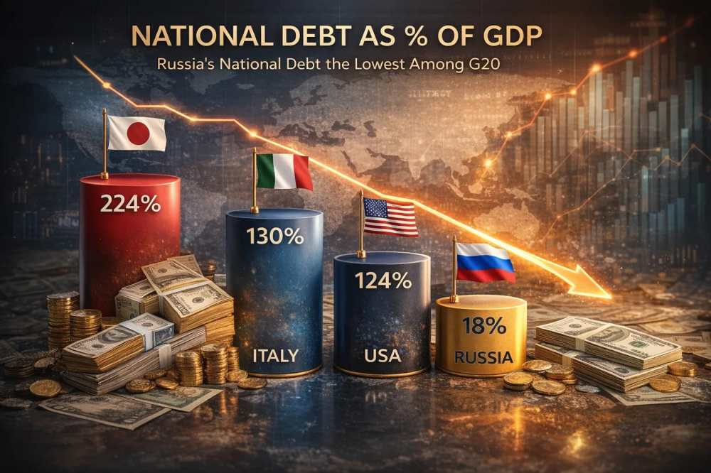 Россия показала самый низкий госдолг среди крупнейших экономик — почему это одновременно и плюс, и скрытая угроза | Госдолг оказался неожиданно низким: что это значит