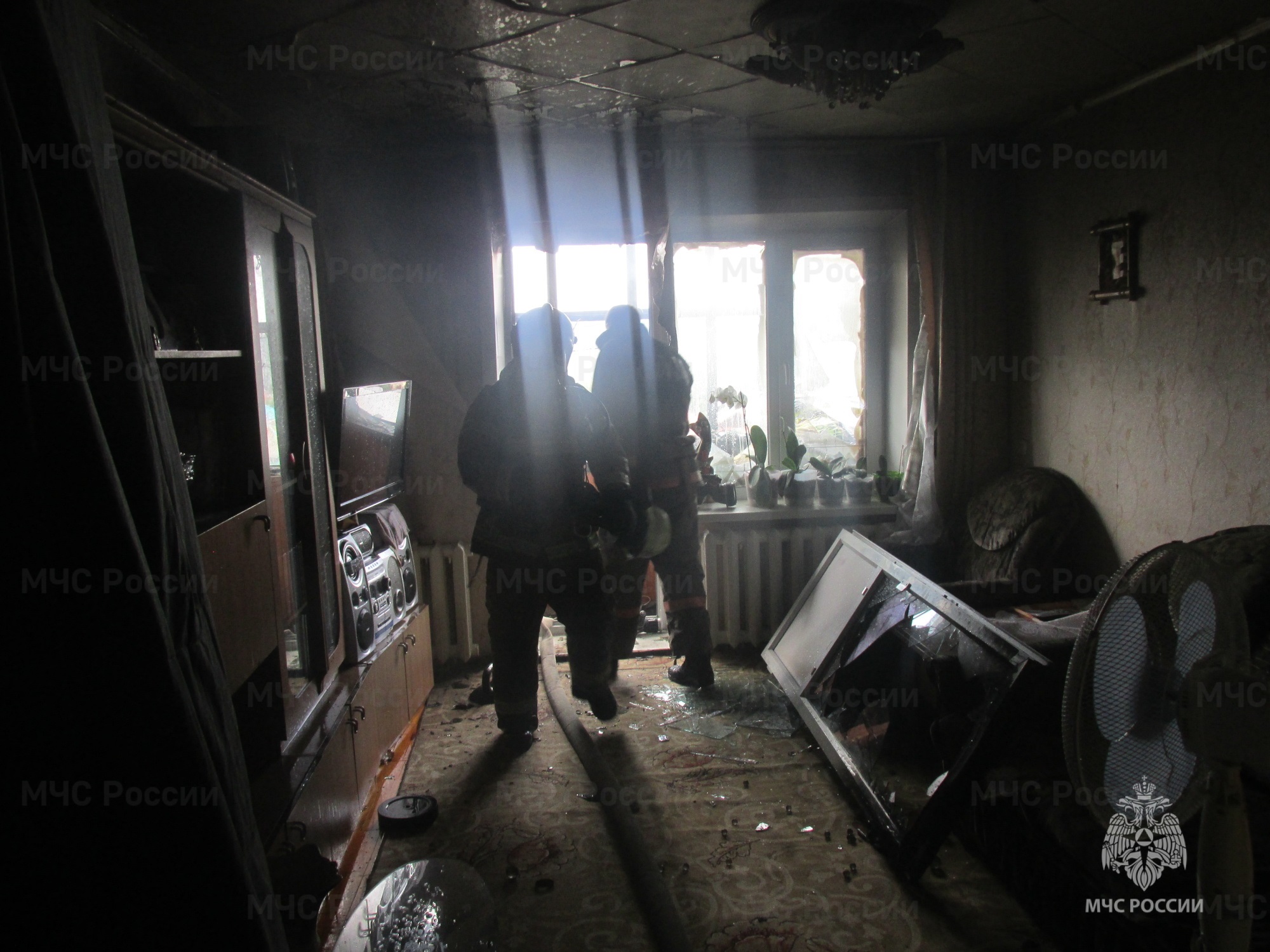 В Первоуральске на Гагарина сгорела квартира 