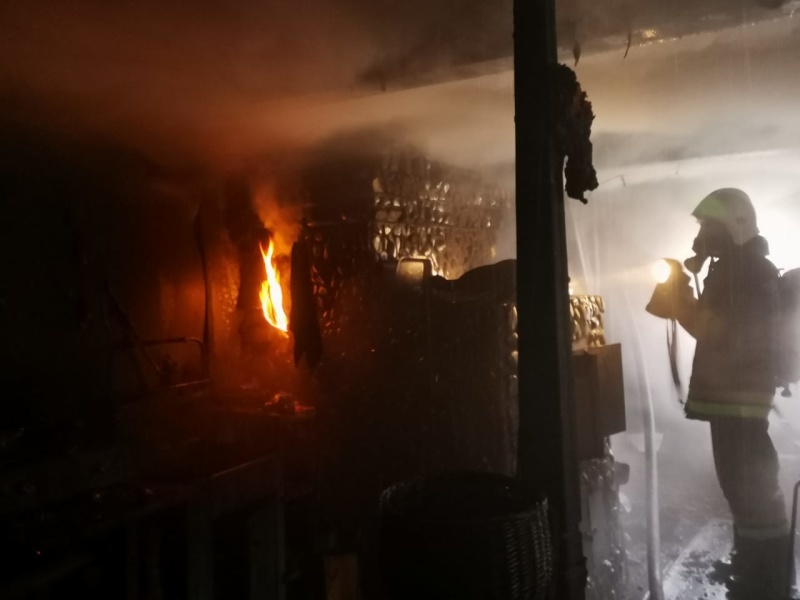 Накануне в Первоуральске сгорела баня